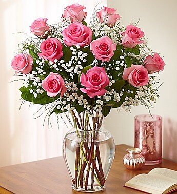 Rose Elegance™ Premium Long Stem Pink Roses