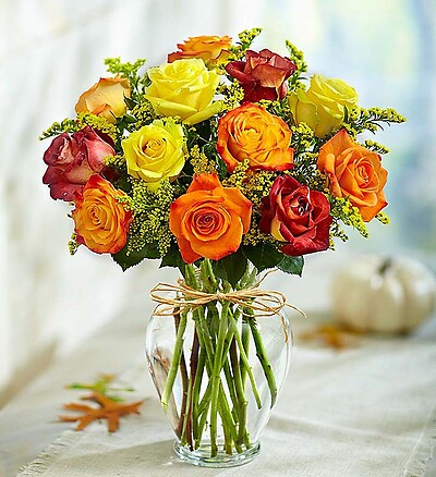 Rose Elegance™ Premium Long Stem Autumn Roses