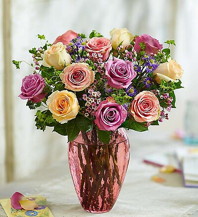 Rose Lovers Bouquet™  Long Stem Assorted Roses