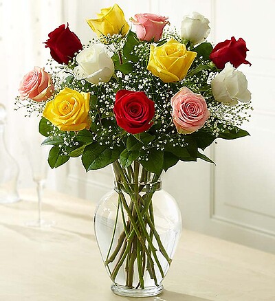 Rose Elegance™ Premium Long Stem Assorted Roses